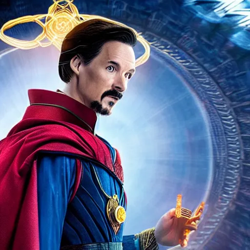 Image similar to snoop doge playing doctor strange from the doctor strange movie, highly detailed, cinematic shot, cinematic lighting, 8 k, exquisit facial detail