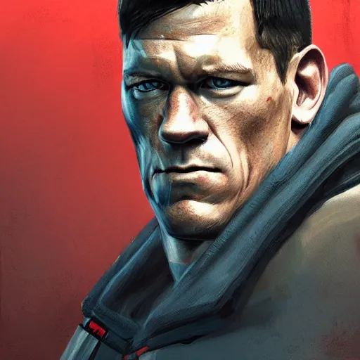 Prompt: a well designed portrait of John Cena , detailed, realistic, sketch style, Artstation,Greg Rutkowski, 8K resolution.