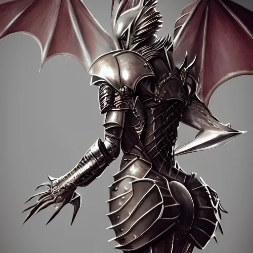 Image similar to stunning cinematic elegant back end shot of a beautiful female knight, but as an anthropomorphic female dragon, well designed highly detailed cute female dragon head with slick eyes, looking back at the camera, well armored, sharp claws, HD octane render, fantasy, furry art, Artstation, Deviantart, Furaffinity