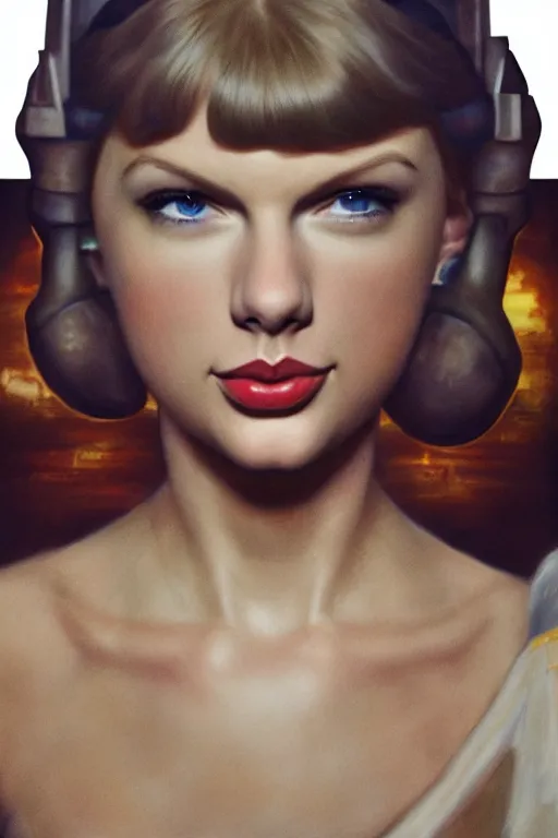 Prompt: Taylor Swift as Princess Leia in Star Wars, oil on canvas, intricate, portrait, 8k highly professionally detailed, HDR, CGsociety