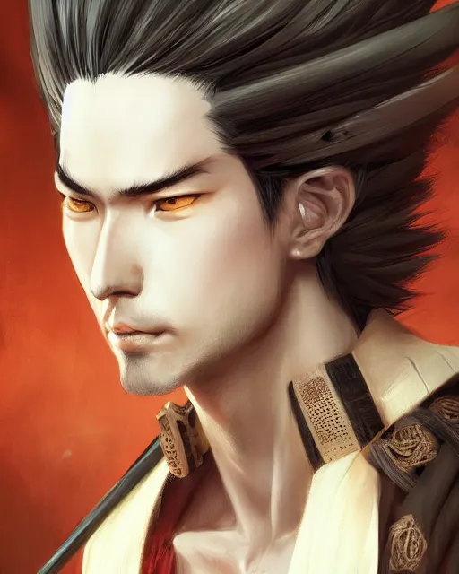 male kitsune black hair