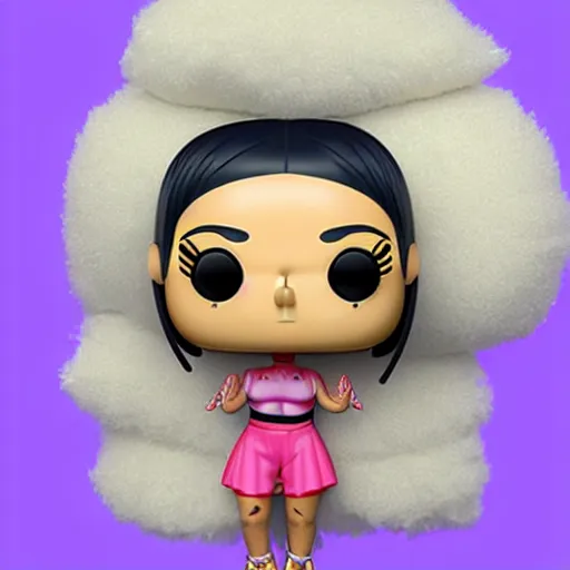 Image similar to a pop figure of doja cat