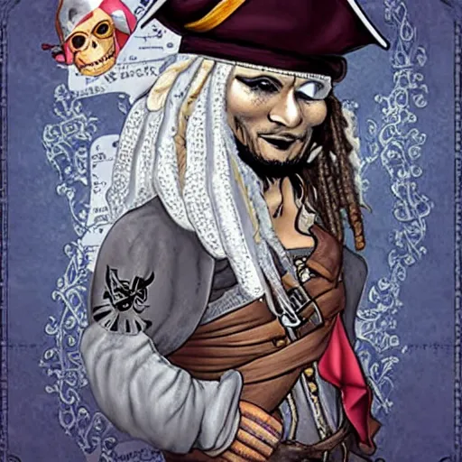 Prompt: pirate bae