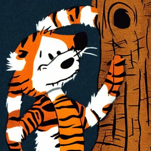 Image similar to calvin and hobbes