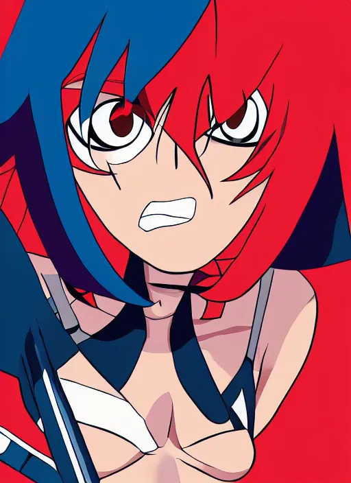 Image similar to kill la kill digital painting by studio trigger