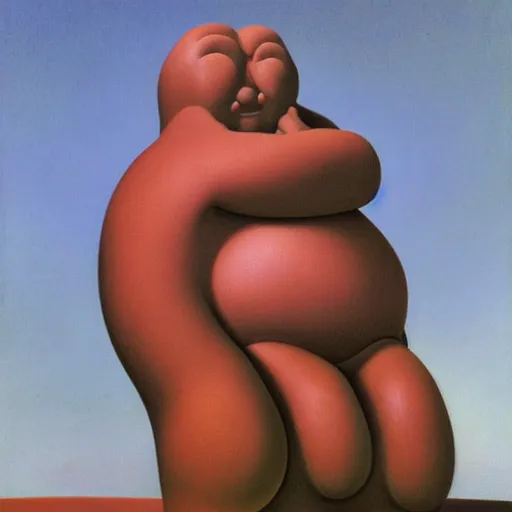 Prompt: statue of squidward by Fernando Botero