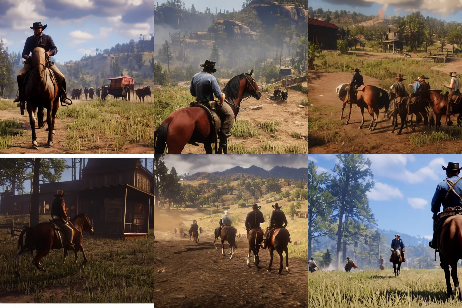 Prompt: Abagail, Red Dead Redemption 2 in game scene