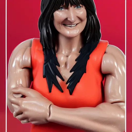 Prompt: Davina McCall action figure, figurine, realistic, detailed product photo