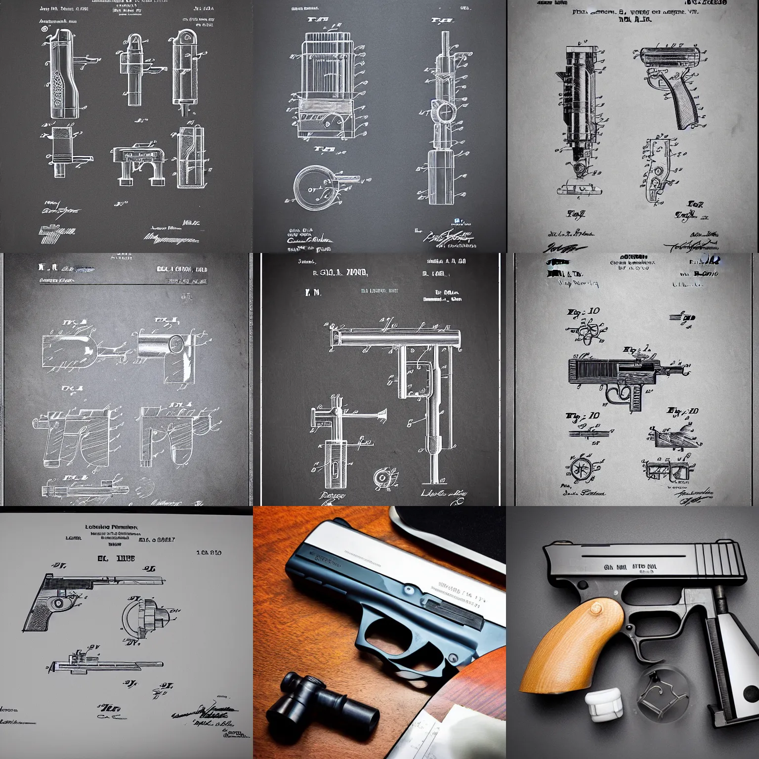 Prompt: patent for a combination gun and humidifier