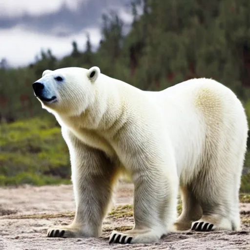 Prompt: a polar bear wearing a nice business suit, professional photoshoot