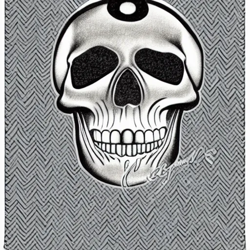 Image similar to 💎🍔skull, Art Deco