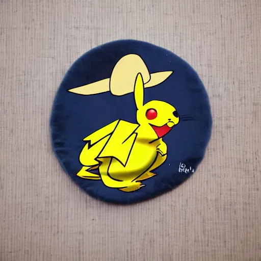 Image similar to a velvet Pikachu