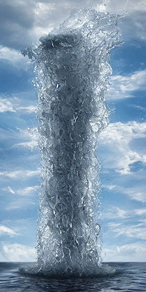 Prompt: water tornado, photorealistic, highly detailed, sharp focus