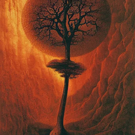 Image similar to 1 9 7 0's hovering psychedlic country height retriever liquor cedar tree copper, by benoit b. mandelbrot and beksinski and albrecht durer, smooth, detailed painting, abstract