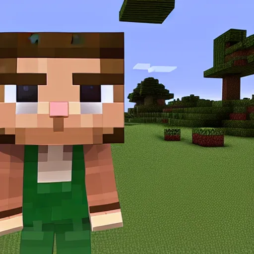 Image similar to minecraft villager gigachad