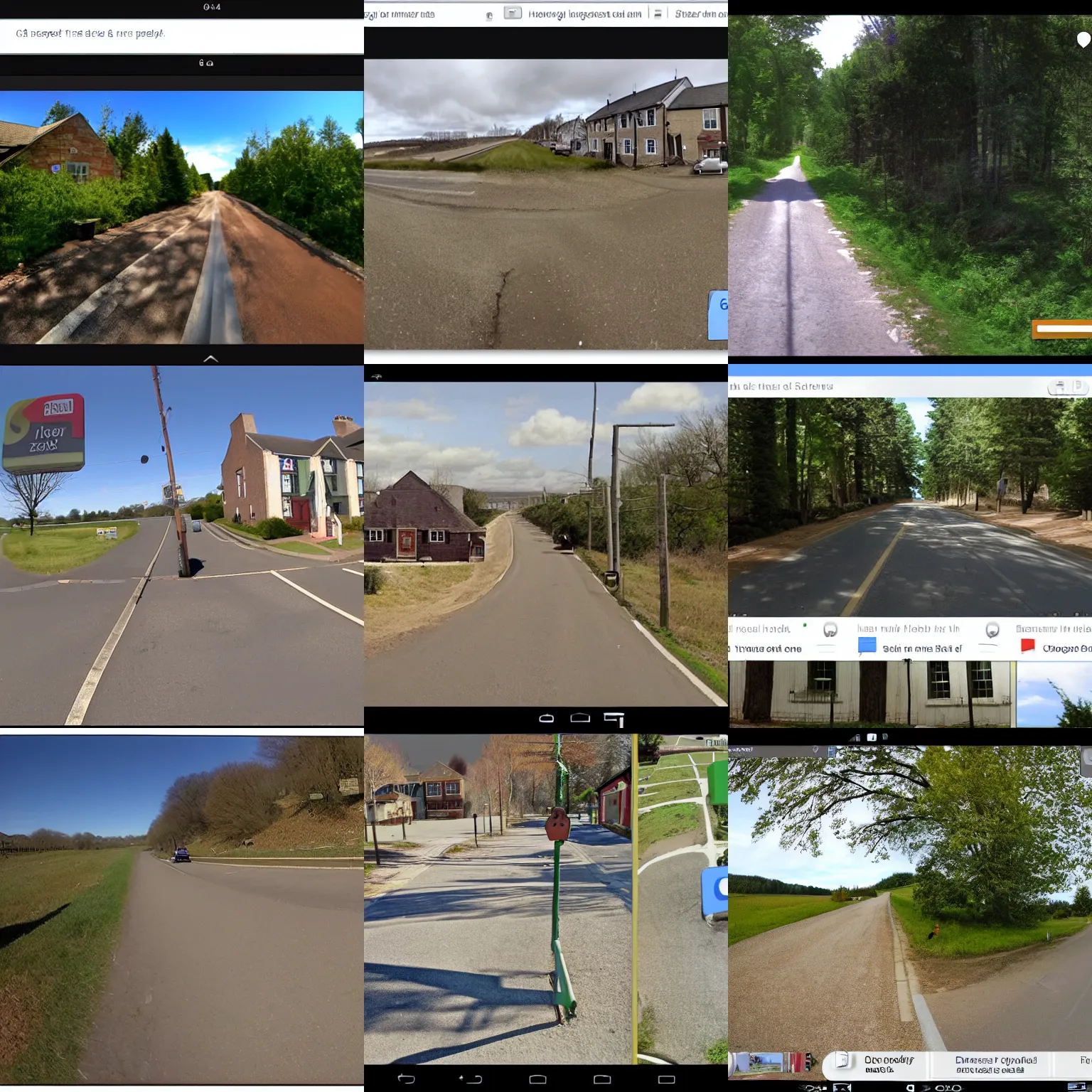 Prompt: google streetview screenshot from hogmeade