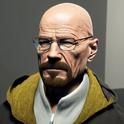 Prompt: walter white, 4k, realistic, unreal engine render, trending in artstation, artstationHD, artstationHQ