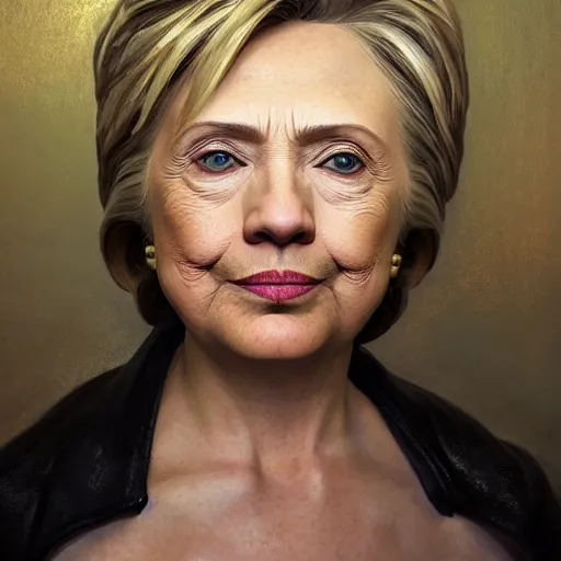 Image similar to hillary clinton aged to thirty years old, hyperrealistic full figure, whitehouse, art of elysium by jeremy mann and by alphonse mucha, fantasy art, photo realistic, dynamic lighting, artstation, full figure poster, volumetric lighting, very detailed face, 4 k, award winning