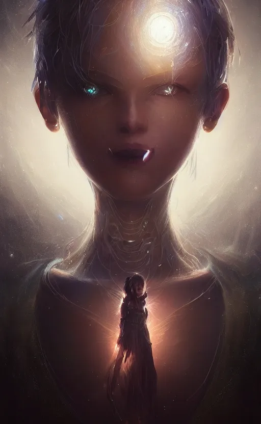 Image similar to a girl from final fantasy live action, humanoid robot, cables, evocative, mystical night, very very very very detailed, award winning, masterpiece digital painting by greg rutkowski, alex grey, artstation, 4 k wallpaper