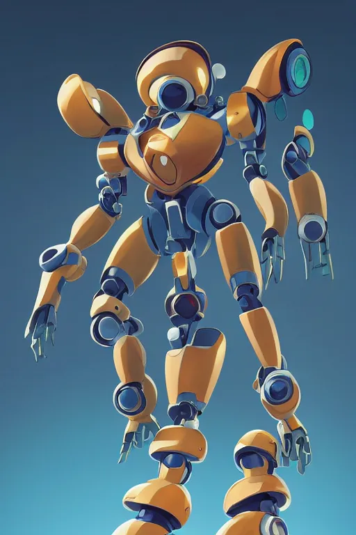 Image similar to metabots medabots medarotto medarot robot minimalist comics, behance hd by jesper ejsing, by rhads, makoto shinkai and lois van baarle, ilya kuvshinov, rossdraws global illumination ray tracing hdr radiating a glowing aura