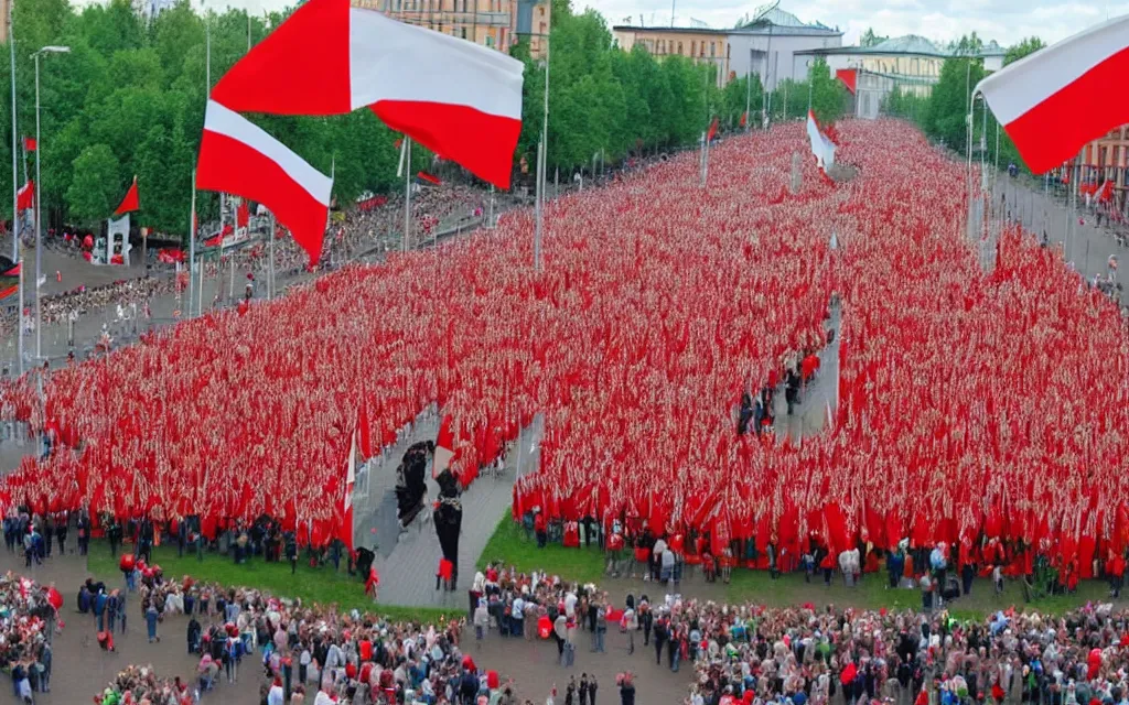 Prompt: modern world's trends through the prism of belarusian patriotism. historical memory's year. september 1 7 th.