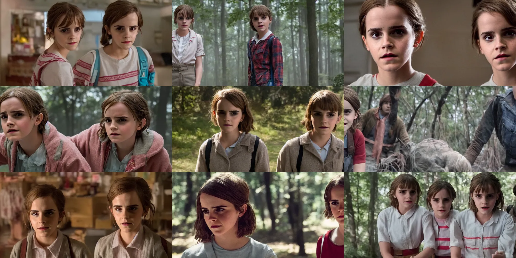 Prompt: emma watson in stanger things