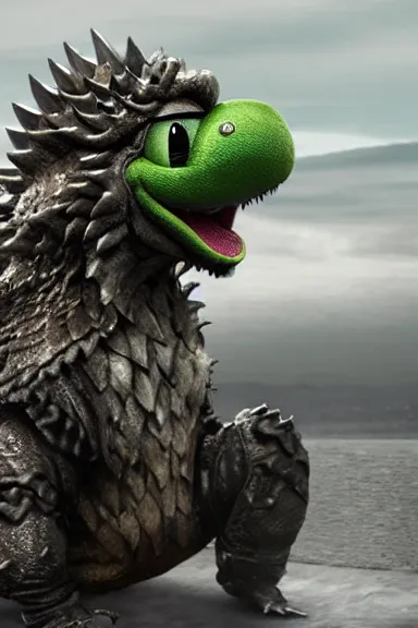 Prompt: very very intricate photorealistic photo of yoshi in an episode of game of thrones, photo is in focus with detailed atmospheric lighting, award - winning details