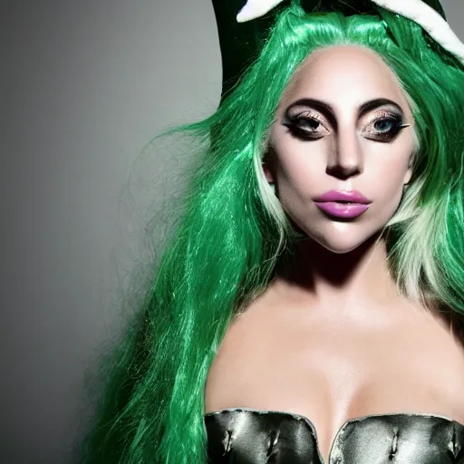 Prompt: portrait of lady gaga as an elf sorceress, ultra realistic, canon photography