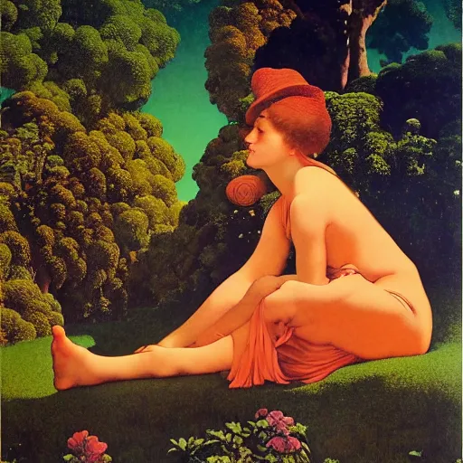 Prompt: art by maxfield parrish