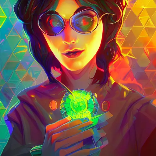 Image similar to skill magic geek inside matrix deepdream radiating a glowing aura stuff loot legends stylized digital illustration video game icon artstation lois van baarle, ilya kuvshinov, rossdraws,