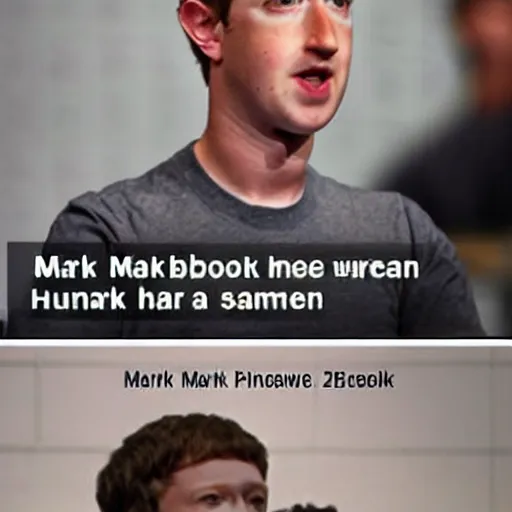 Prompt: Mark Zuckerberg as a Human, What Mark Zuckerberg would look like if he was a human being.