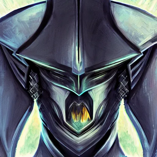 Image similar to void knight, closeup portrait art by kotaro chiba