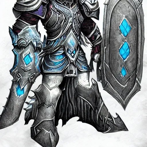 Image similar to arthas in the style of graven tung, concept art