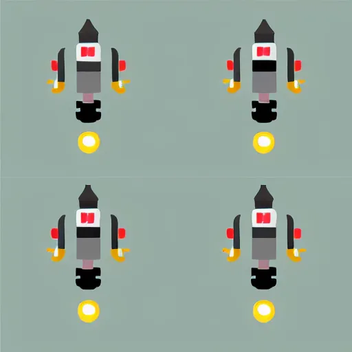 Prompt: jetpack icon, sci - fi, flat icon
