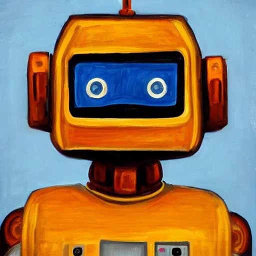 Image similar to my best robot friend, portrait