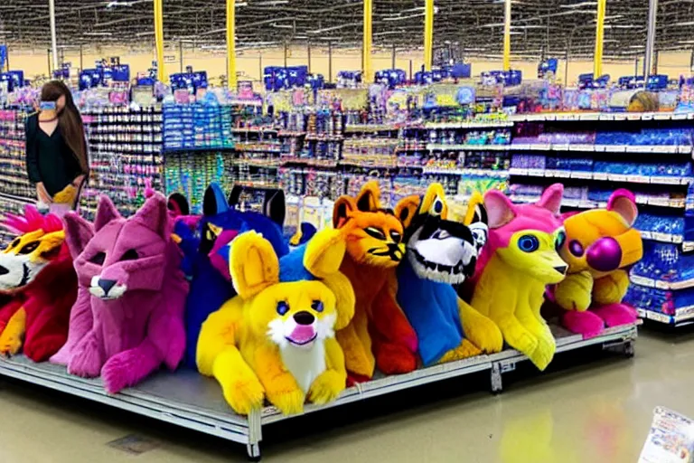 Image similar to photo of fursuits for sale at walmart