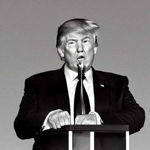 Image similar to donald trump in prison,