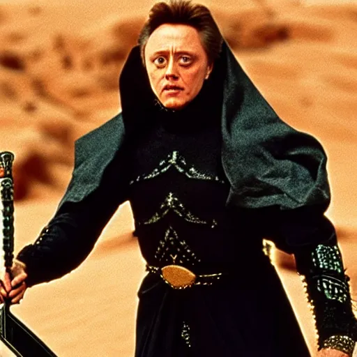 Image similar to christopher walken as emperor shaddam iv in dune