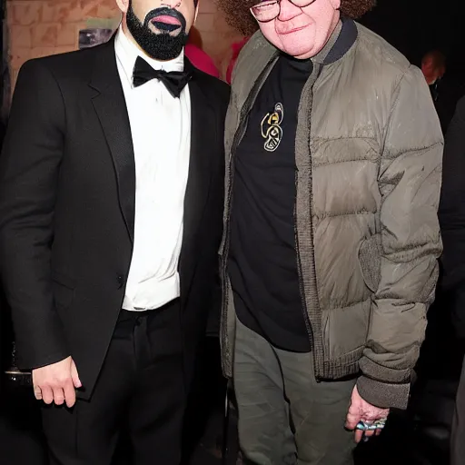 Prompt: Drake and Steve Brule morphs into a new person