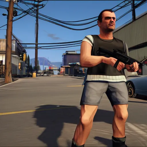 Prompt: leaked game footage of grand theft auto 6