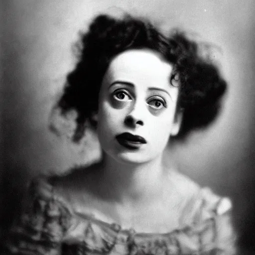 Image similar to dslr photo portrait still of young elsa lanchester, 8 5 mm, f 1. 8, by gustave dore,