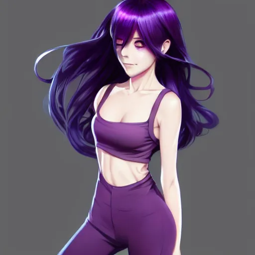 Anime Gashina, poses anime, fashion Illustration, girl, magenta png