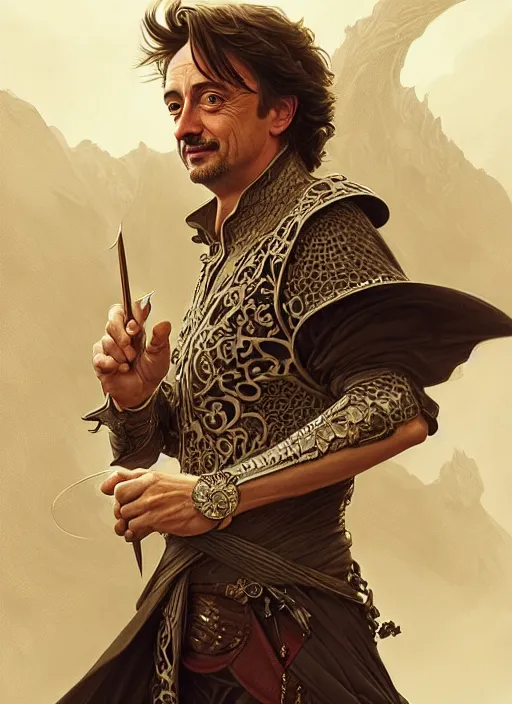 Prompt: portrait of richard hammond, d & d, fantasy, intricate, elegant, highly detailed, digital painting, artstation, concept art, smooth, sharp focus, illustration, art by artgerm and greg rutkowski and alphonse mucha