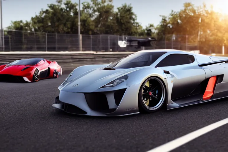 Image similar to photo wallpaper sport car gran turismo 7 forza horizon need for speed fast and furious 5 unreal engine supercar hypercar game concept car octane render, 4 khd 2 0 2 2 3 d cgi rtx style chrome reflexion global illumination ray tracing hdr arstation pixar and disney unreal