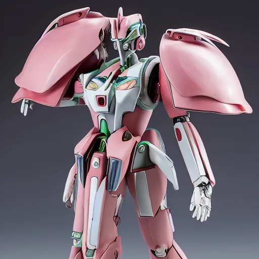 Image similar to futuristic nymphaea mecha waterlily upper body, sepals forming helmet, nymphaea, 8 k hd resolution, barbatos gundam with floral inlay, bandai box art, star wars, makoto kobayashi, frank gehry, raymond swanland