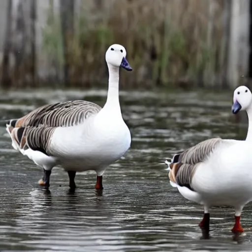 Prompt: a goose a goose, my kingdom for a goose