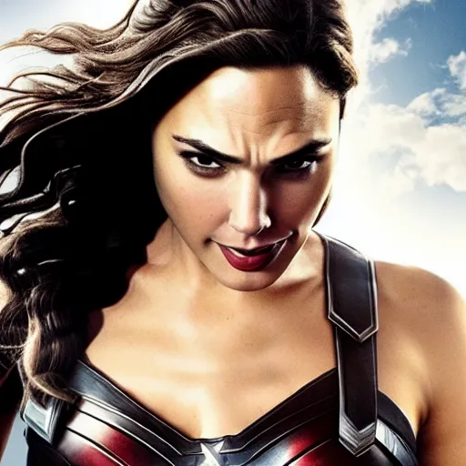 Image similar to gal gadot as captain america