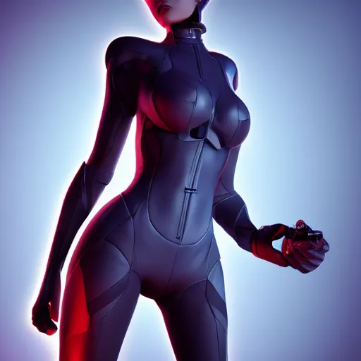 Image similar to a woman in a futuristic suit holding a glowing light, a computer rendering by Artgerm, featured on cgsociety, afrofuturism, daz3d, zbrush, futuristic