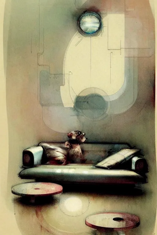 Prompt: ( ( ( ( ( 1 9 5 0 s retro future living room. muted colors. ) ) ) ) ) by jean - baptiste monge!!!!!!!!!!!!!!!!!!!!!!!!!!!!!!