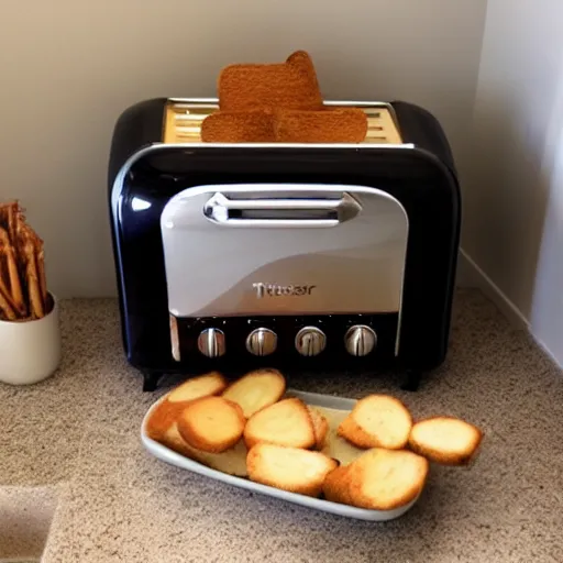 Prompt: my toaster is pregnant. photo
